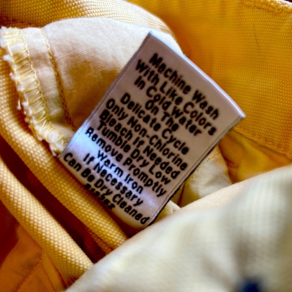 CAbi Coastal Crop size 6 yellow pants - Picture 10 of 10